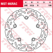 Trw zf гальмівний диск зад honda ctx 700 '14-'17, nc 700d/s/x/xa '12-'14, nc 750d/j/s/x '14-, (240x117x5mm) 