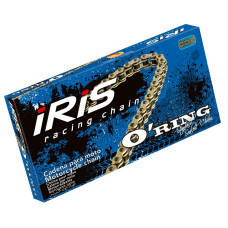 Iris цепь приводная 525 or-114 (114-звено) o-ring открытый золотой (do 750ccm) (37,0kn)