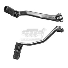 Рычаг переключения передач m.c. для yamaha yz 125/250 2005–2025, fantic xe/xx 125 2021–2025. алюминиевый, цвет серебристый, наконечники из стали.