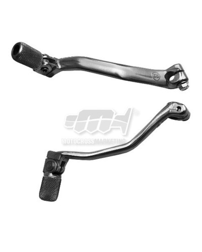 Рычаг переключения передач m.c. для yamaha yz 125/250 2005–2025, fantic xe/xx 125 2021–2025. алюминиевый, цвет серебристый, наконечники из стали.