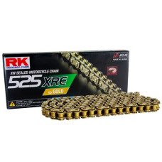 Rk цепь приводная gb525xre-116 (xw-ring) заклепка (clf) в наборе золотой (объем: do 1000 ccm) (42 kn)