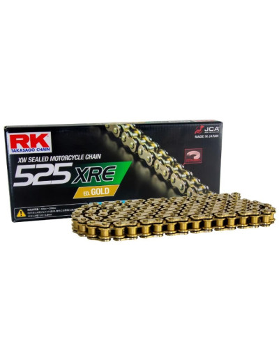 Rk цепь приводная gb525xre-116 (xw-ring) заклепка (clf) в наборе золотой (объем: do 1000 ccm) (42 kn)