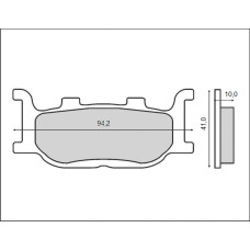 Brenta тормозные колодки kh199 перед yamaha yp 250/400 majesty, fz6, xj6, xvs 1100, mt03, xv125/250
