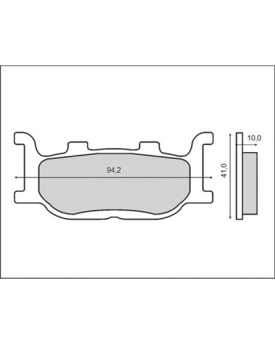 Brenta тормозные колодки kh199 перед yamaha yp 250/400 majesty, fz6, xj6, xvs 1100, mt03, xv125/250