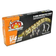 Moto-master цепь приводная v4-520g o-ring gold chain цепь приводная золотая (120 звено, застежка в наборе)