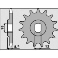 Grosskopf передняя звезда 2240 11 ktm sx 50 09-18 цепь 415