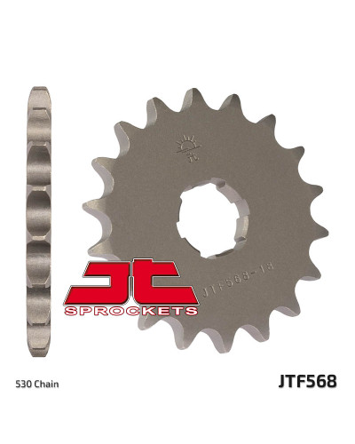 Jt передня зірка 568 17 yamaha xs 650 '75-'81, xs650 se '78-'83 (56817jt) (ланцюг 530)