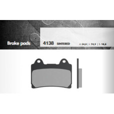 Brenta тормозные колодки kh160 (золотые) (перед tdm '96-01, v-max '93-03, fj1200 '91-95) (ft 4138)