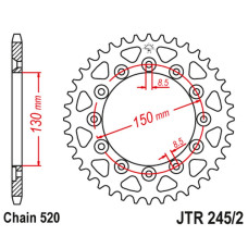 Jt задняя звезда 270 39 yamaha wr 250r '08-'20 (27039jt) (jtr245/2.40) (цепь 520)