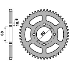 Pbr задняя звезда 243 53 c45 honda mtx 125 rw 83-94 (jtr241.53) (цепь 428)