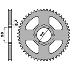 Pbr задня зірка 810 38 f suzuki gn 125 '92-'00 (jtr810.38) (ланцюг 428) (std.-3)