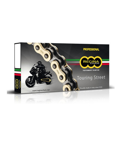 Regina цепь приводная 530zrt (108 звено) z-ring touring-street do 1000ccm золотая заклепка (136zrt/006)