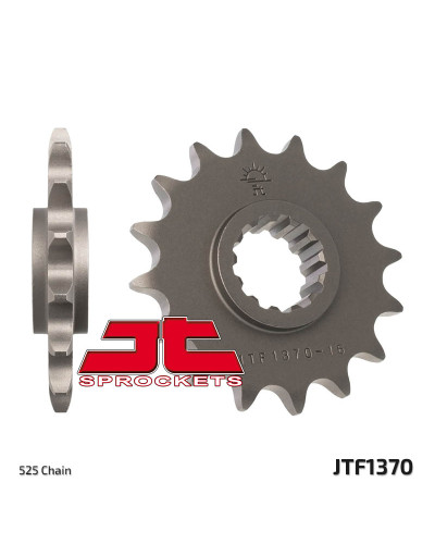 Jt передня зірка 2068 16 honda cbr 600f '99-'14, cbr 600rr '03-'16, cbf 600 (206816jt) (ланцюг 525)