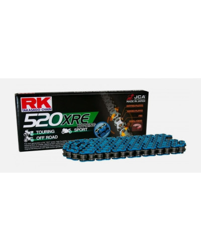 Rk цепь приводная bb520xre-120(xw-ring) заклепка (clf) в наборе синий (объем: do 800 ccm) (36,5 kn)