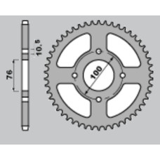 Cht задняя звезда 4301 43 (430143) suzuki lt-e lte 250/300/500 '82-'87, ltr lt-r 500 '88-'92 , vl 250 intruder '00-'04 ,gsx-r