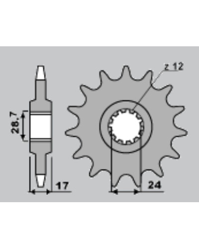 Grosskopf передняя звезда 295 15 honda cbr 600f '87-'96 (jtf295.15)