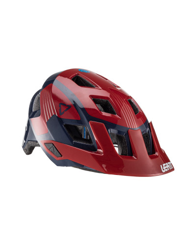 Leatt велосипедный шлем (детский) mtb allmtn 1.0 junior v22 helmet chilli цвет красный/темно-синий размер xs (50-54 cm)