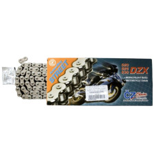 Cz цепь приводная 520 dzx (108 звено) active ring (x-ring) chrom do 900 ccm (street) (37,8 kn) + прессованная заглушка