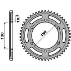 Pbr задня зірка 300 46 c45 honda xl600v (-1), xl650v (-3), yamaha fz8`10-15 (jtr300.46) (ланцюг 525)