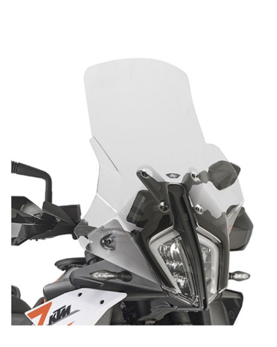 Kappa скло ktm 790/890 adventure '23-, 890 smt '23-, 38,5 x 51 см прозоре