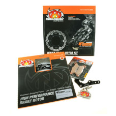 Moto-master тормозной комплект (диск, колодки, адаптер) gas gas ec/ecf 250/300/350 '21-, ex/exf 250/300/450, mc/mcf 125/250/350/450 '23-, husqvarna fe '22, fx 350/450 '23-, te 150i/250i '23-,