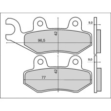 Brenta тормозные колодки kh228 (золотые) (ft 4070)