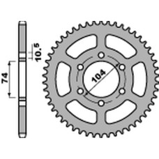 Pbr задняя звезда 481 45 c45 kawasaki z 400/550 '80-'83, z 650 '79, kh 500 '72-'75 (jtr481.45) (цепь530)