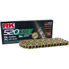 Rk цепь приводная gb520xre-108 (xw-ring) заклепка (clf) в наборе золотой (объем: do 800 ccm) (36,5 kn)