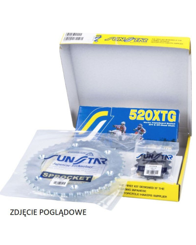 Sunstar комплект приводной yamaha xt 600e '97-'03 plus золотой (15/45/106) (do 750cc) (sun37215/sun1-3538-45/ss520xtg-106g)