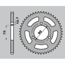 Jr задняя звезда 239 42 honda mtx 80r '83-'86 (jtr239.42)