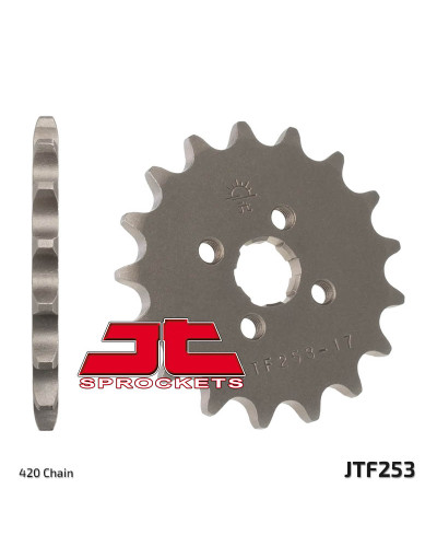 Jt передняя звезда 255 15 honda mtx/mbx/xr80 (25515jt) (цепь 420)