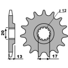 Pbr передняя звезда 2123 13 18nc tm125mx'05-'11 / tm125smm black dream'08-'09(цепь520)
