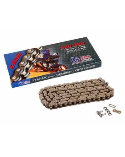Cz цепь приводная 520 orh (112 звено) active ring (x-ring) street do 750 ccm (35,8 kn) + застежка