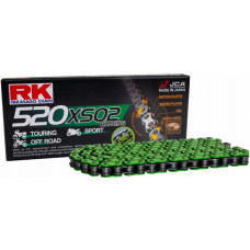 Rk цепь приводная (motocross) 520mxz5-120 застежка (cl) в наборе зеленый (объем: do 500 ccm) (37,8 kn)