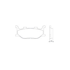 Brenta тормозные колодки kh199 (золотые) (ft 4019)