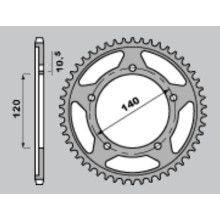 Grosskopf задняя звезда 4398 42 c45 suzuki gsxr 750 (00-05), gsr750 '11-'14 (2061-42)
