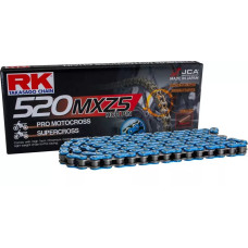 Rk цепь приводная (motocross) 520mxz5-120 застежка (cl) в наборе синий (объем: do 500 ccm) (37,8 kn)