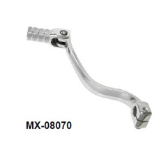 Psychic рычаг переключения передач для kawasaki kx 65 (2000–2023), suzuki rm 65 (2003–2005) (oem: k1315-61347; k1324-21366), кованый алюминий, серебристый (ан