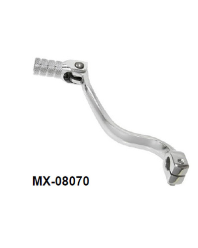 Psychic рычаг переключения передач для kawasaki kx 65 (2000–2023), suzuki rm 65 (2003–2005) (oem: k1315-61347; k1324-21366), кованый алюминий, серебристый (ан