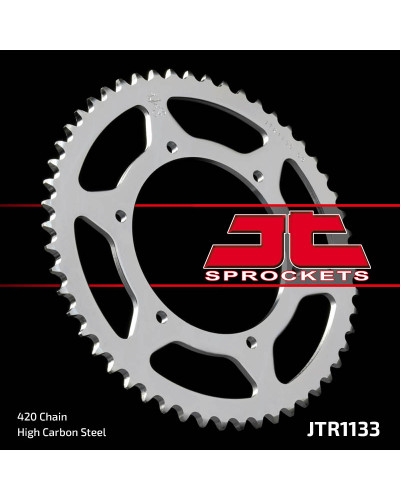 Jt задня зірка 4412 53 aprilia rs 50 '06-'14, derbi gpr 50 '04-'13, senda sm 50 '07-'12 (441253jt) (ланцюг420)