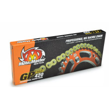 Moto-master ланцюг привідний gp-420 mx professional motocross racing chain без уплотнительных колец золотий (134 звено, застібка в наборе)
