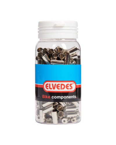 Elvedes алюминиевый наконечник брони тормоза (5mm) цвет серебряный сборная упаковка 200