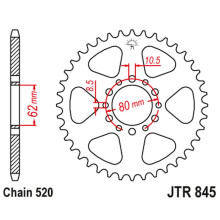 Jt задня зірка 845 48 yamaha xt 250 '83-84 (84548jt) (ланцюг 520) 