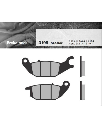 Brenta тормозные колодки kh343 honda monkey 125 '19-, cbr 125 04-10, xl 125 v varadero 01-11, yamaha yzf 150 14-, tricity 125 '14-, cf moto 125 pap
