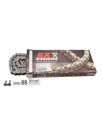Ek цепь приводная ek520mvxz2 114 qx-ring (do 1000ccm) (114-звено) (40,0kn) (made in japan) заклепка
