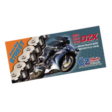 Cz цепь приводная 525 dzx (124 звенаa) active ring (x-ring) chrom do 1000 ccm (40,0 kn) + прессованная заглушка