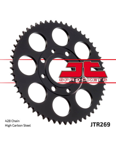 Jt задняя звезда 269 42 honda cg 125 '02-'05, cm 125 '82-'97, cb 125t '82-'88, daelim vc 125 '96-'99 (26942jt) (цепь 428