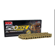 Rk цепь приводная (motocross) gb520kxz-120 застежка (cl) в наборе золотой (объем: do 450 ccm) (35 kn)