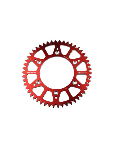 Scar racing задняя звезда алюминиевая 21050 для honda cr/crf, crf 250r ’04–’25, crf 450r ’02–’25, beta rr ’13–’25, красная