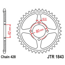 Jt задня зірка 843 49 yamaha tt-r 125 '02-21' (84349jt) (ланцюг428)